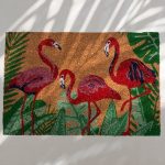 (Flamingo Forest) DoorMat