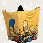 The simpsons hooded blanket