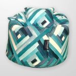 Printed Beanbag(Green shapes)