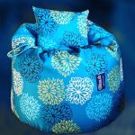 Printed Beanbag(Flowers arabesque)