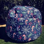 Printed Beanbag(Christmas blue)